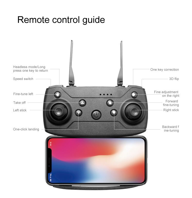 Drone E88pro Profissional com Fluxo Óptico, Câmera Dupla 4K